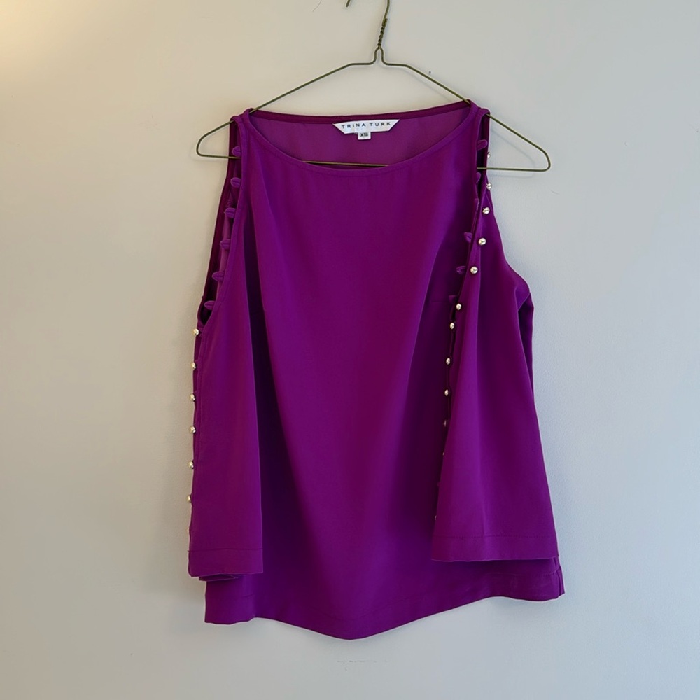 Trina Turk Purple Top